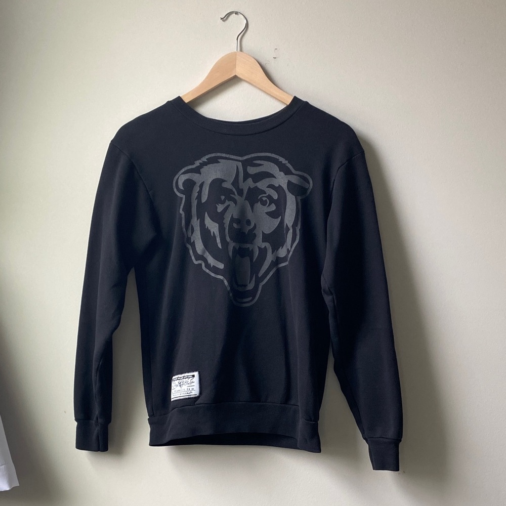 American Apparel GHSF Black Crewneck Sweater with Bear Graphic